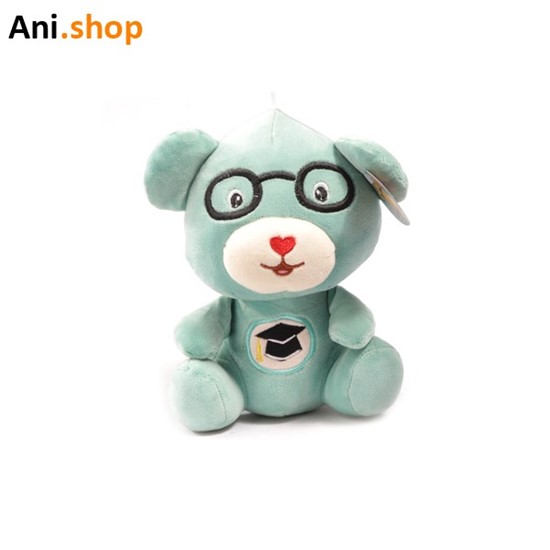 عروسک پولیشی خرس عینکی سایز کوچک