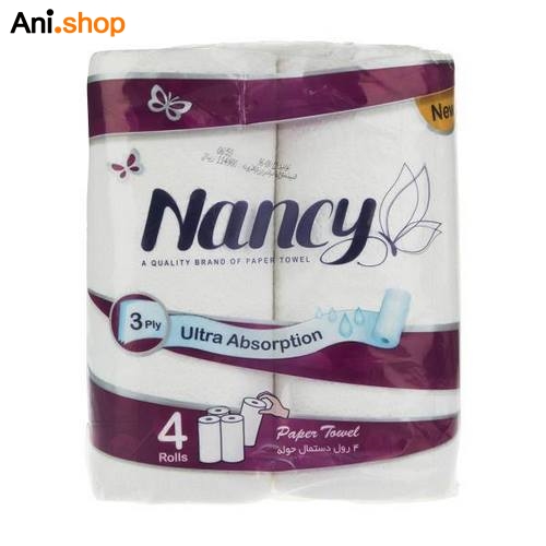 دستمال حوله کاغذی نانسی بسته 4 عددی کد۲۰۸۴