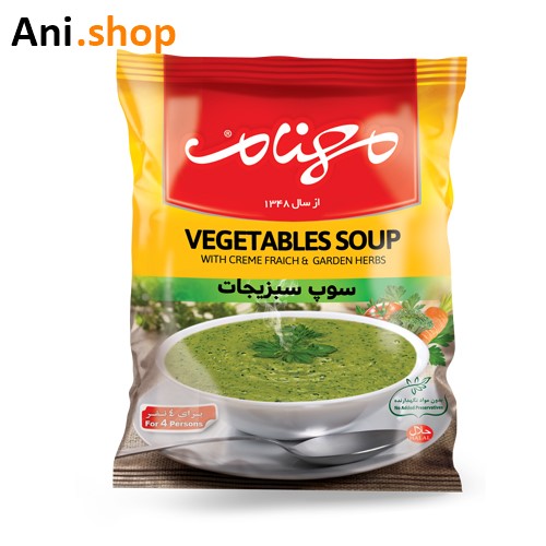 سوپ سبزیجات مهنام 75 گرم کد G69