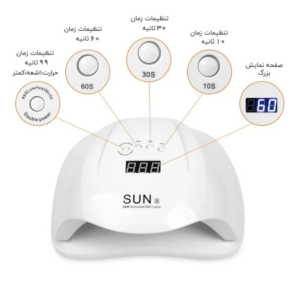 دستگاه یووی ال ای دی 54 وات مدل X سان | SUN کد 103 - Image 4