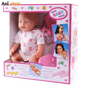 عروسک مارسل تویز مدل New Baby Born سایز متوسط کد 76