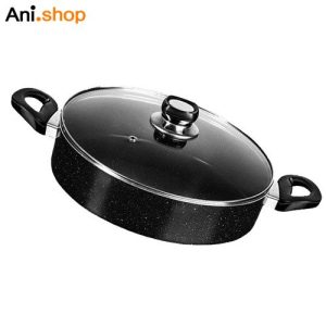 تابه دو دسته 26 درب شیشه مدل TR-26PTG کد 174