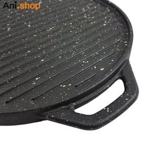 تابه گریل چدن گرد بزرگ باچوب مدل UN-6001 کد 277