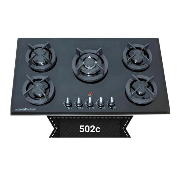 اجاق گاز رومیزی 5 شعله شیشه ای جانا مدل G502