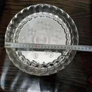 سینی استیل گرد لب کنگره سایز 3