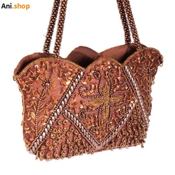 کیف دستدوز منجوق باف