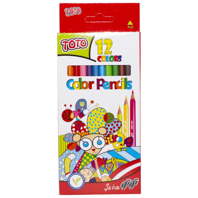 مداد رنگی 12 رنگ توتو