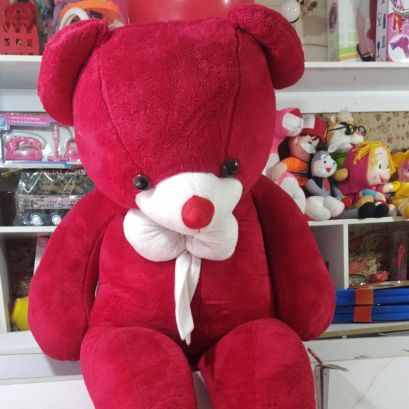 عروسک پولیشی خرس قرمز ولنتاین بزرگ 170