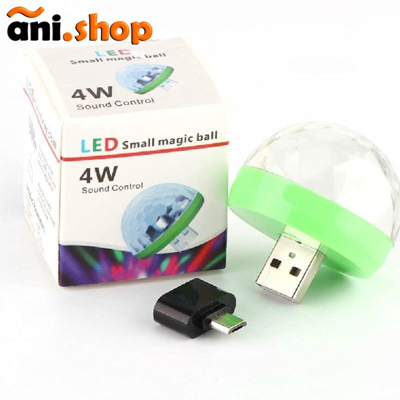 چراغ USB هفت رنگ قارچی اکو لیزر دار LED Small Magic Ball