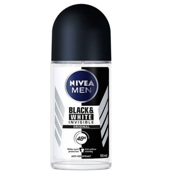 رول ضد تعریق مردانه نیوآ مدل invisible Black and white orginal حجم 50 میلی لیتر