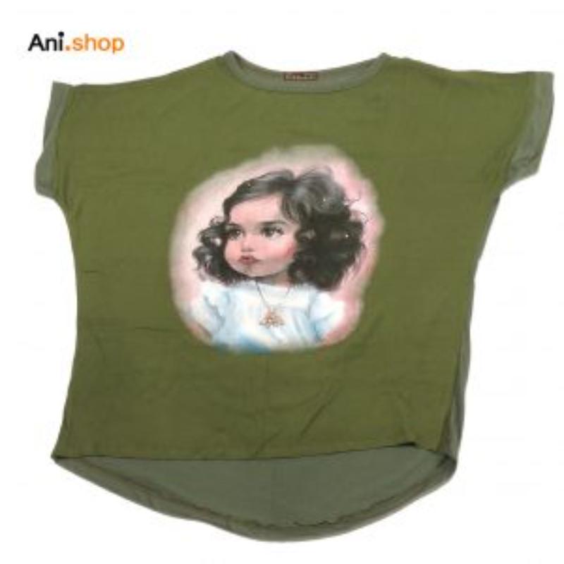 تی شرت زنانه طرح دختربچه کد dz-49
