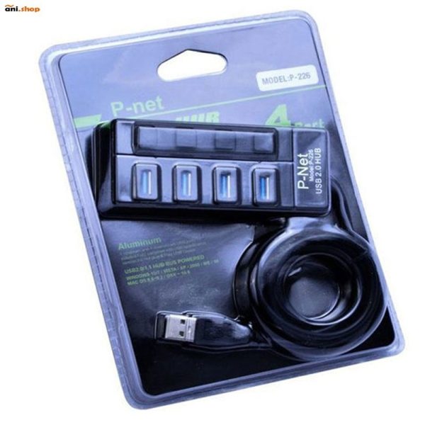 هاب 4 پورت USB 2.0 پی نت مدل dz-67  P-226