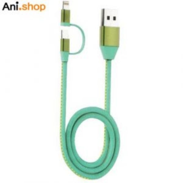 کابل تبدیل USB به لایتنینگ و MicroUSB تسکو مدل TC A101 طول 1 متر