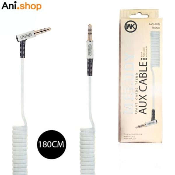 کابل AUX دبلیو کی مدل WDC-071 طول 1.8 متر کد 1420