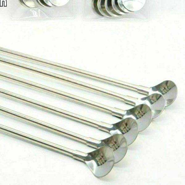 قاشق شربت خوری نی دار استیل 6 عددی آنام  dz-115