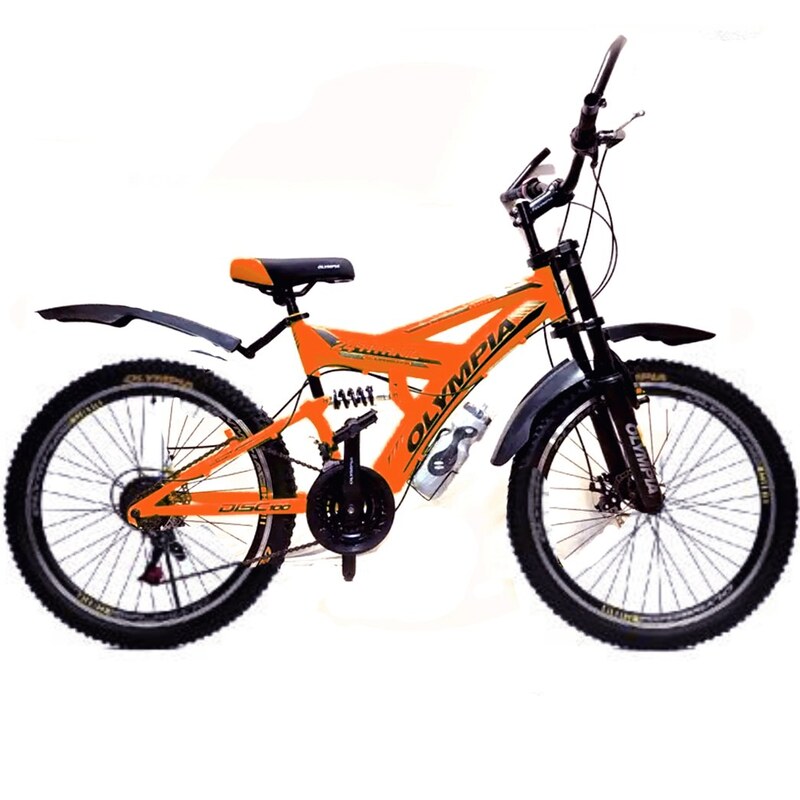 دوچرخه المپیا تایتانیک دنده ای سایز  24  نارنجی