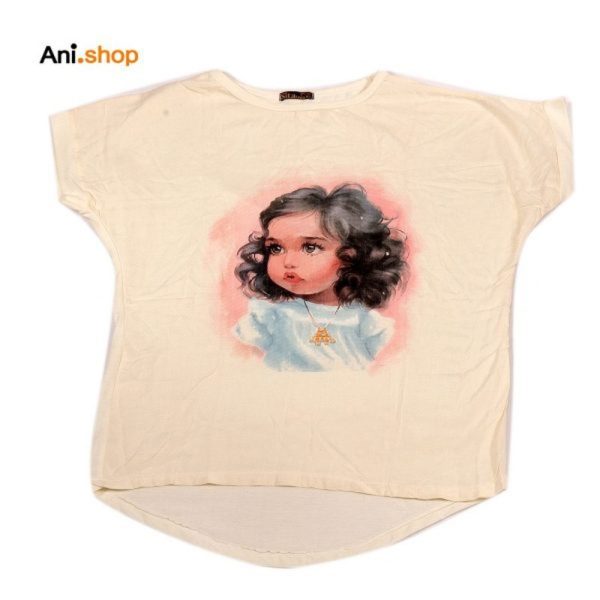 تیشرت نخی طرح بچه dz49