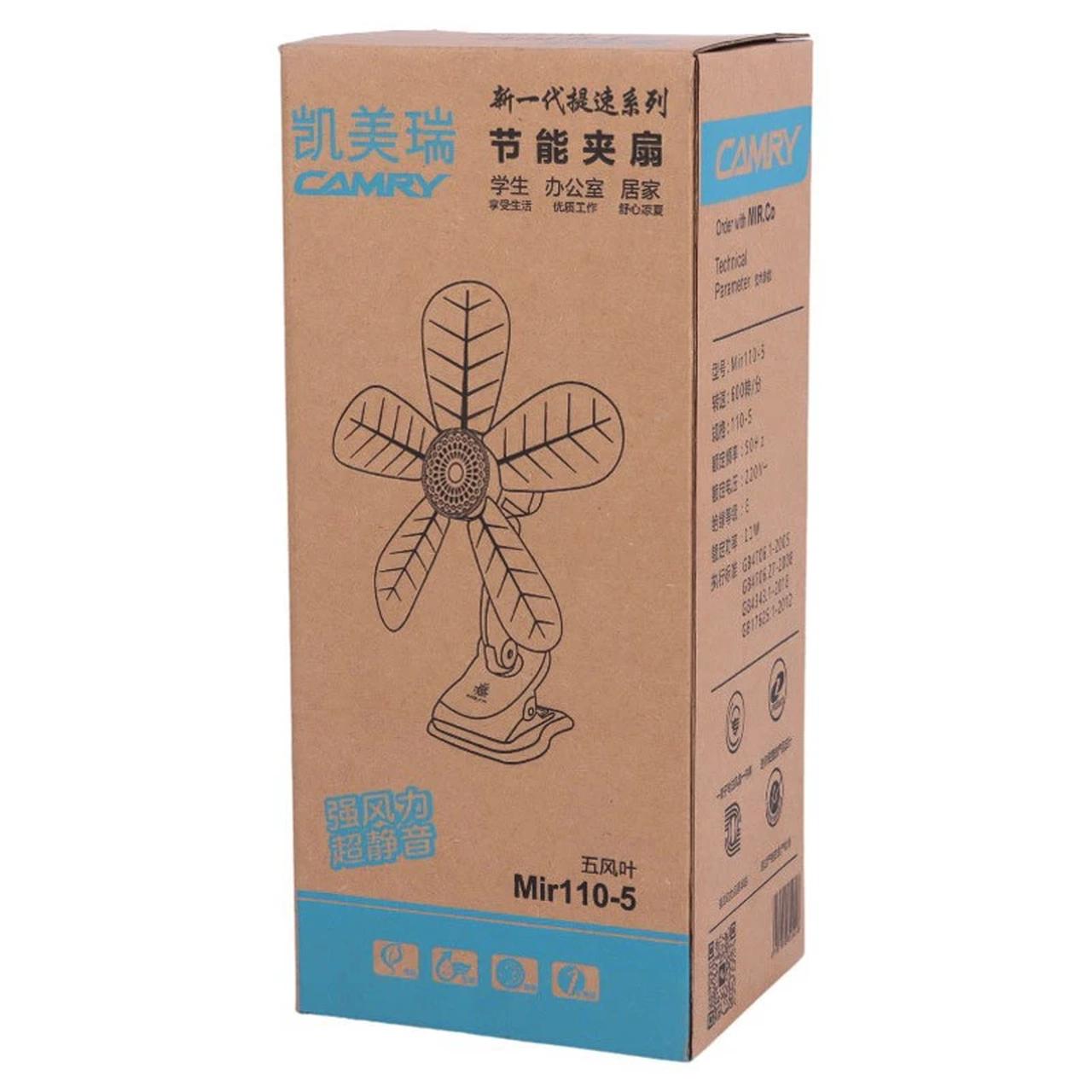 پنکه کلیپسی 5 پره مدل mir-110-5 - تصویر 4