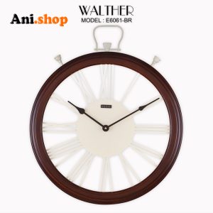ساعت دیواری قطر 65 ترکیب چوب و فلز E6061_BR