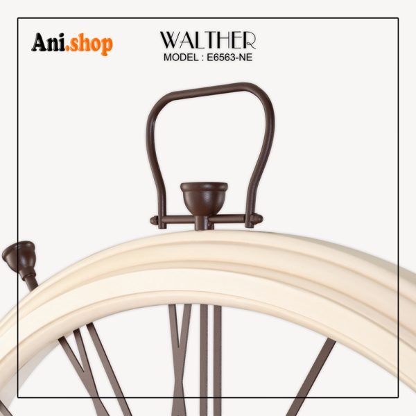 ساعت دیواری قطر 65 ترکیب چوب و فلز  E6563_NE - Image 4