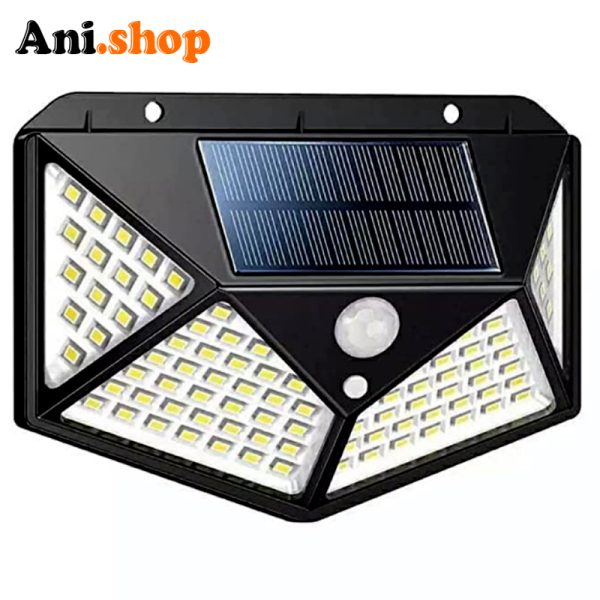 چراغ دیوارکوب خورشیدی سه حالته سنسوردار مدل bk-100 - Image 4