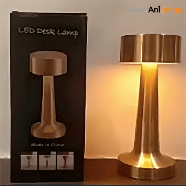 آباژور و چراغ خواب لمسی شارژی دارای سه رنگ نور دیمر دار جهت تنظیم شدت نور - Image 2