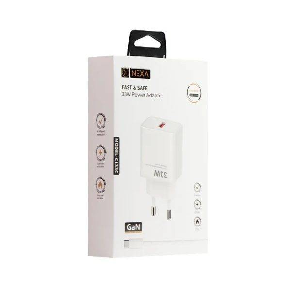 شارژر پکدار NEXA-C133C TYPEC 6A 33W - Image 3