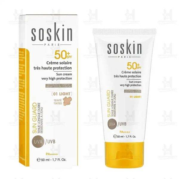 ضد آفتاب رنگی ساسکین | Soskin Sunscreen 01 Light
