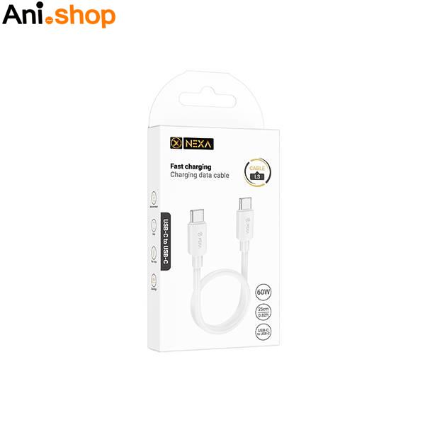 کابل دو سر تایپ سی پاور بانکی Nexa مدل L3 طول 25cm