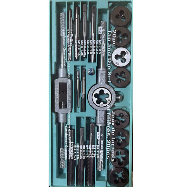 ست 20 پارچه حدیده و قلاویز سایز M3 تا M12 - Image 2