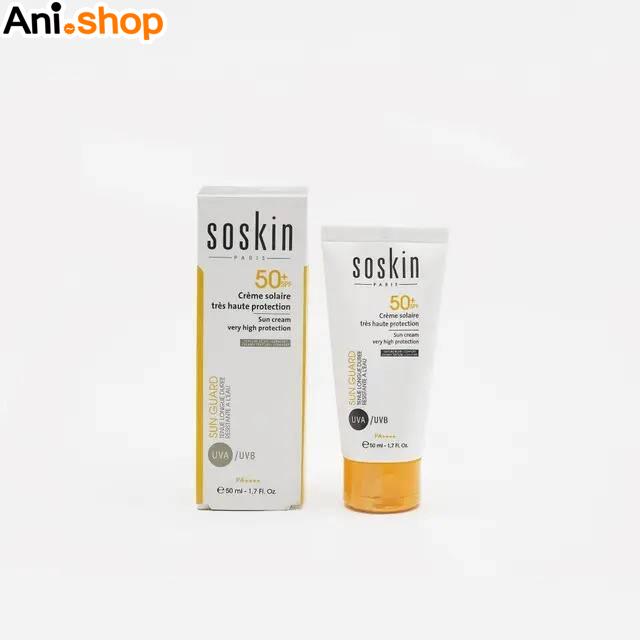کرم ضدآفتاب ساسکین فلوئیدی (بی رنگ) Soskin Fluid Texture