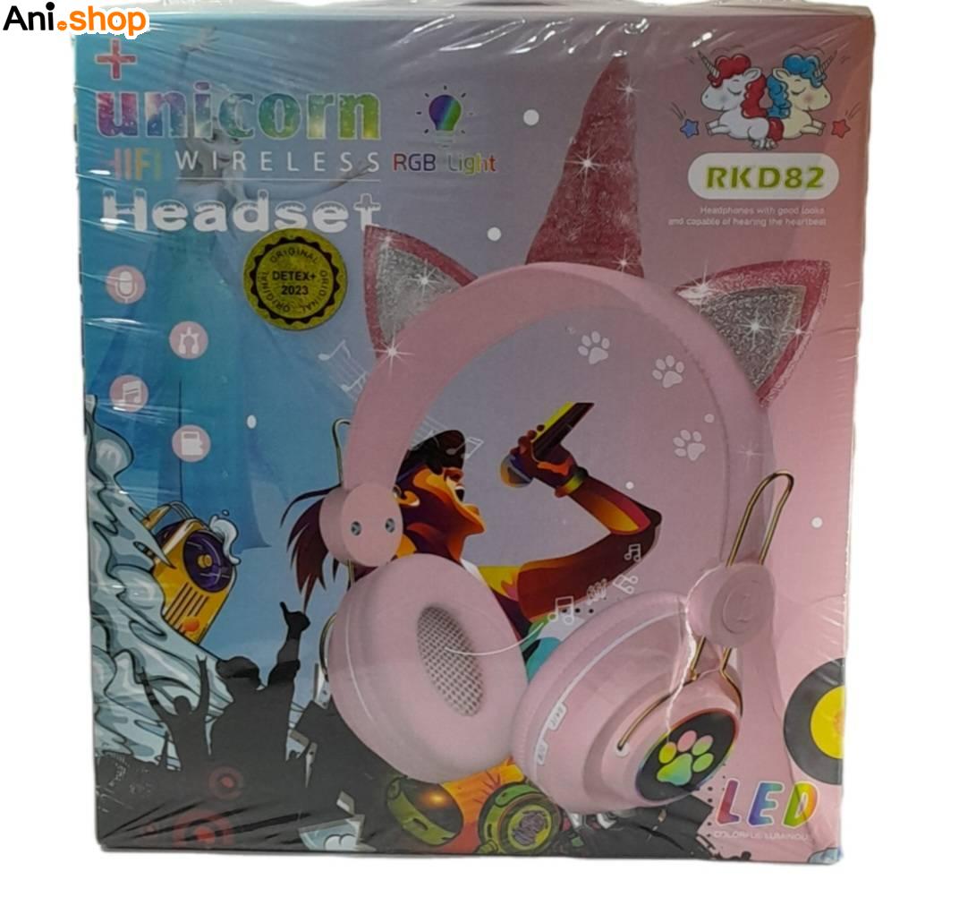 هدفون بلوتوثی RGB یونیکورن مدل RKD82 - Image 3