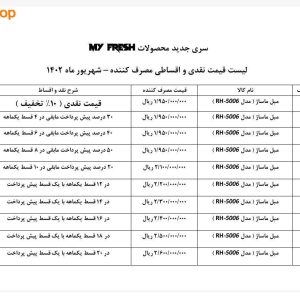 صندلی ماساژور مای فرش MyFresh RH-5006