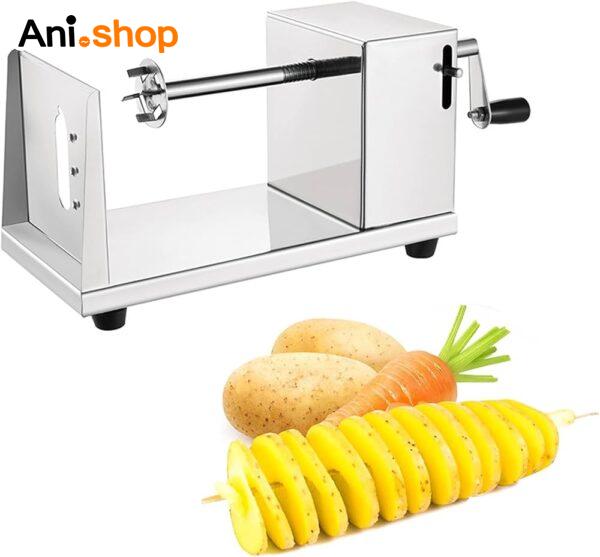 فر چیپس استیل مدل P300 (دستگاه برش فنری سیب زمینی)