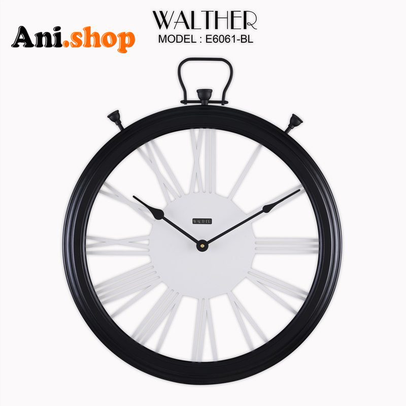 ساعت دیواری قطر 60 ترکیب چوب و فلز E6061_BL