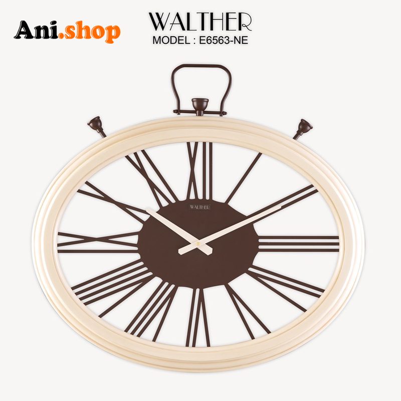 ساعت دیواری قطر 65 ترکیب چوب و فلز E6563_NE