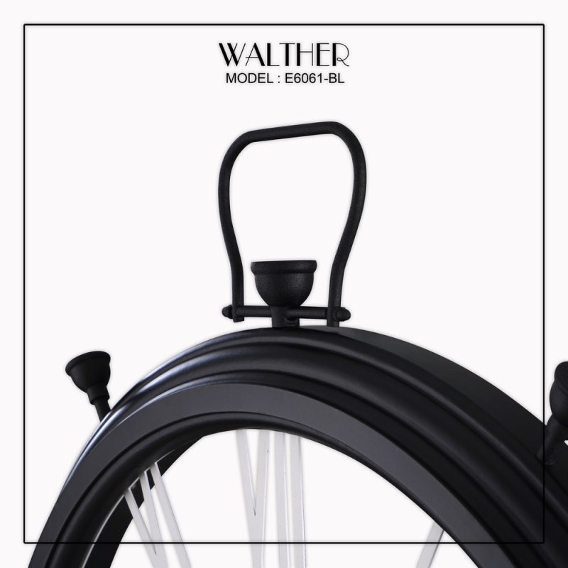 ساعت دیواری قطر 60 ترکیب چوب و فلز E6061_BL - Image 3