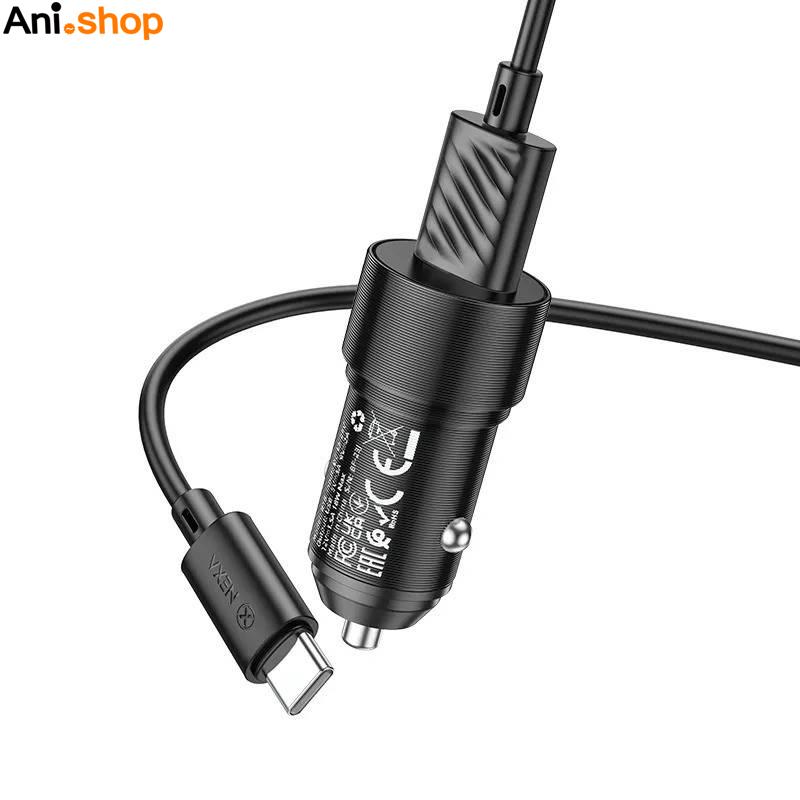 شارژر فندکی 18 وات Nexa مدل R18 به همراه کابل تایپ سی QC 3.0