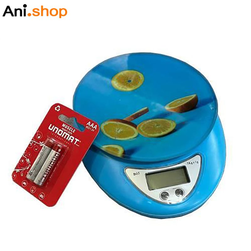 ترازو آشپزخانه رنگی طرح دار مدل سان ست