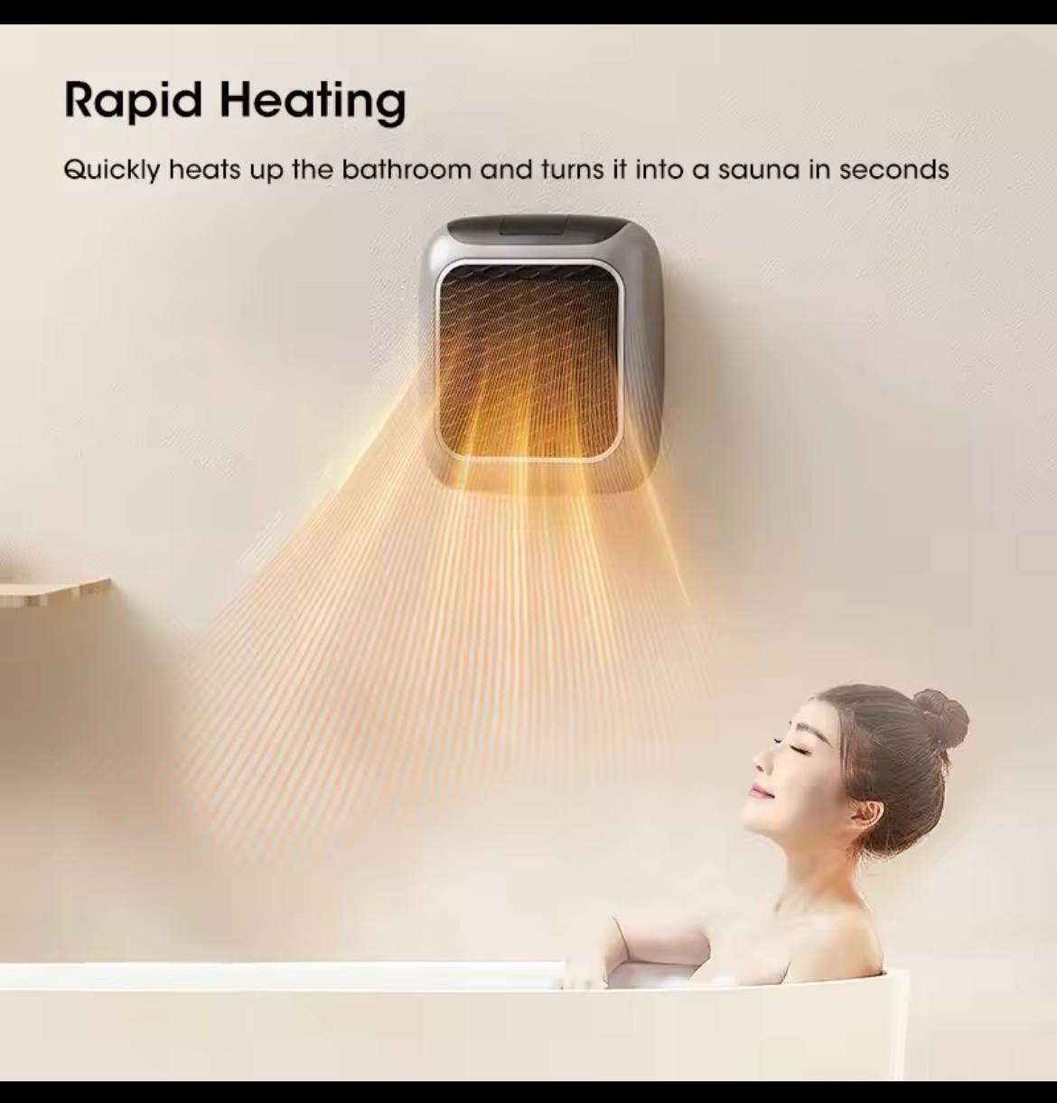 فن هیتر CSA ریموت دار مدل CSA HEATER 800W کلید لمسی - Image 3