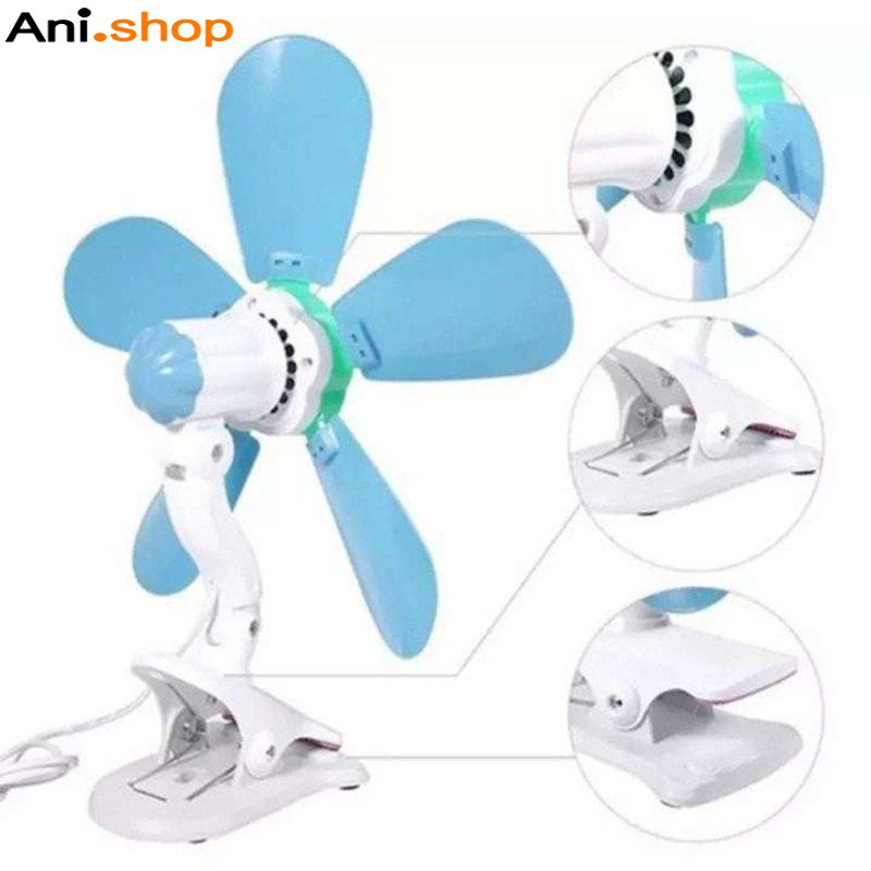 پنکه رومیزی گیره ای پنج پره دور تند