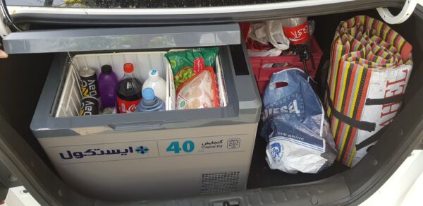 یخچال فريزر خودرو ۱۲ ولت ایستکول 4040 سری جدید دسته تاشو - Image 5