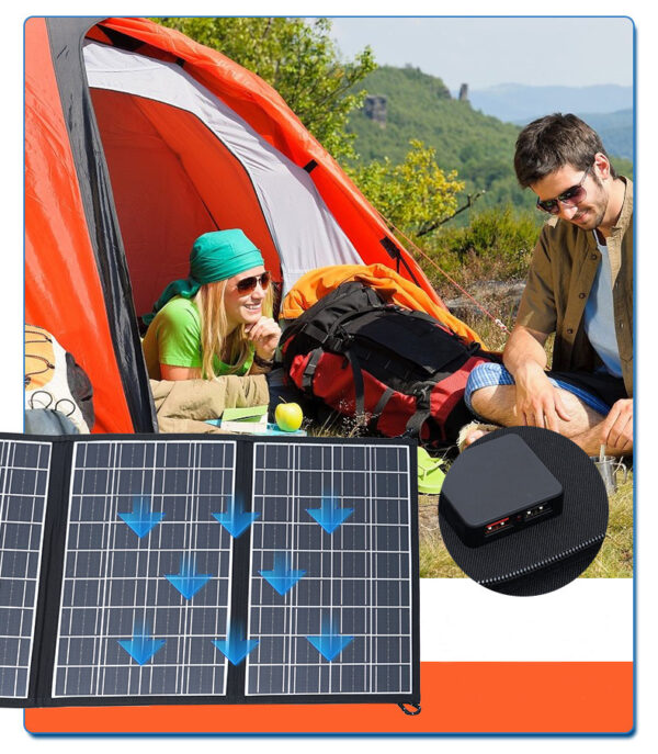 شارژر خورشیدی تا شو مونو کریستال 100W وات ضد آب اورجینال  Modules High Efficiency Mono Portable - Image 3