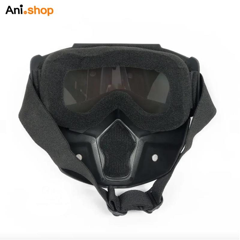 عینک موتور سواری فیس دار مدل ۲۰ با لنز رنگی و فیلتر UV400