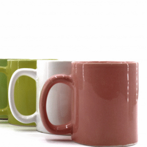 ماگ ساده تک رنگ طوسی/سفید/لیمویی/آبی