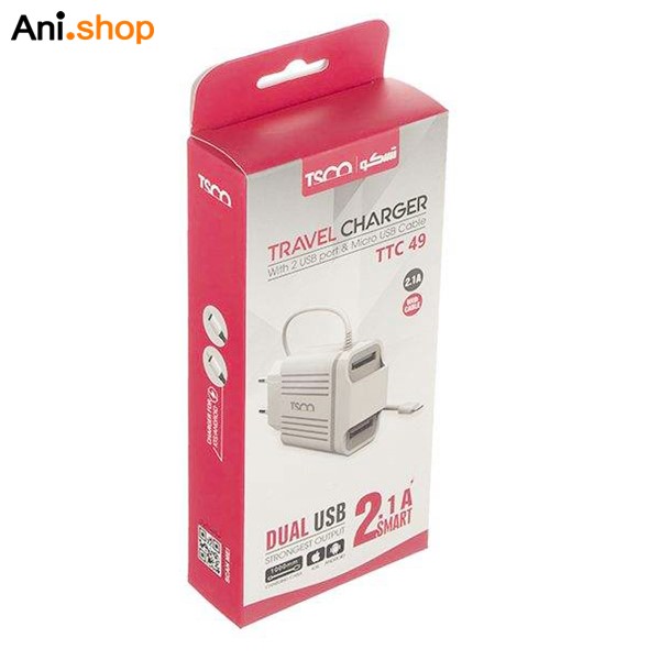 کلگی شارژر مدل49 تسکو جنس خوب با کابل میکرو کد 909