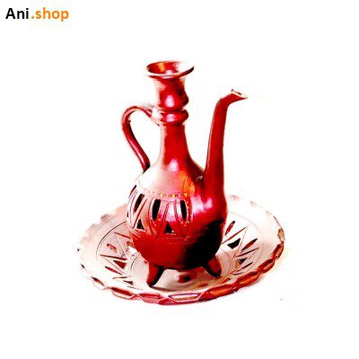 ست گلاب پاش و بشقاب سفالي کدDKO-2