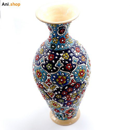 گلدان سفالی میناکارشده کدDKO