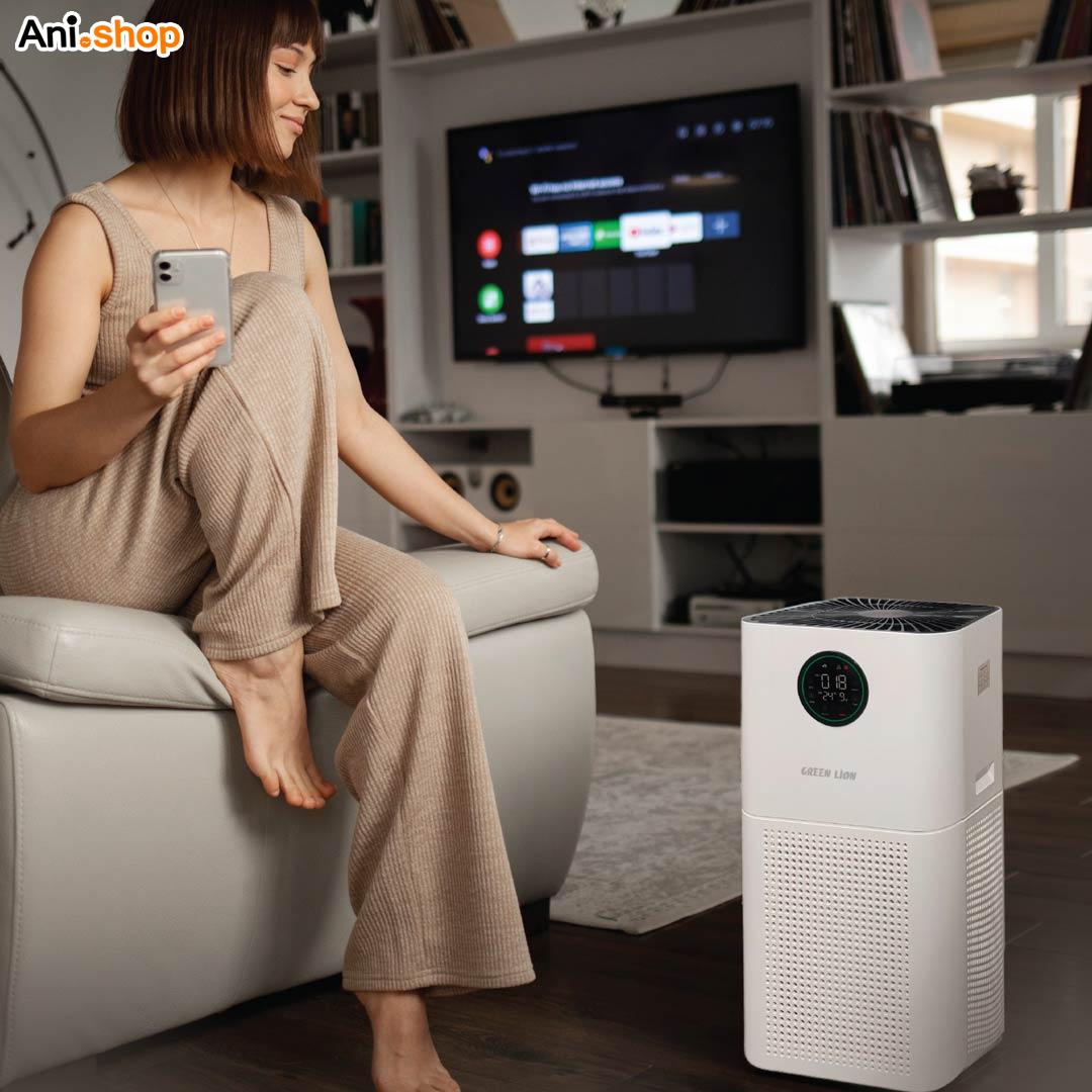 دستگاه تصفیه کننده هوای هوشمند Green Lion سایز بزرگ 60M مدل اتوماتیک - Image 6