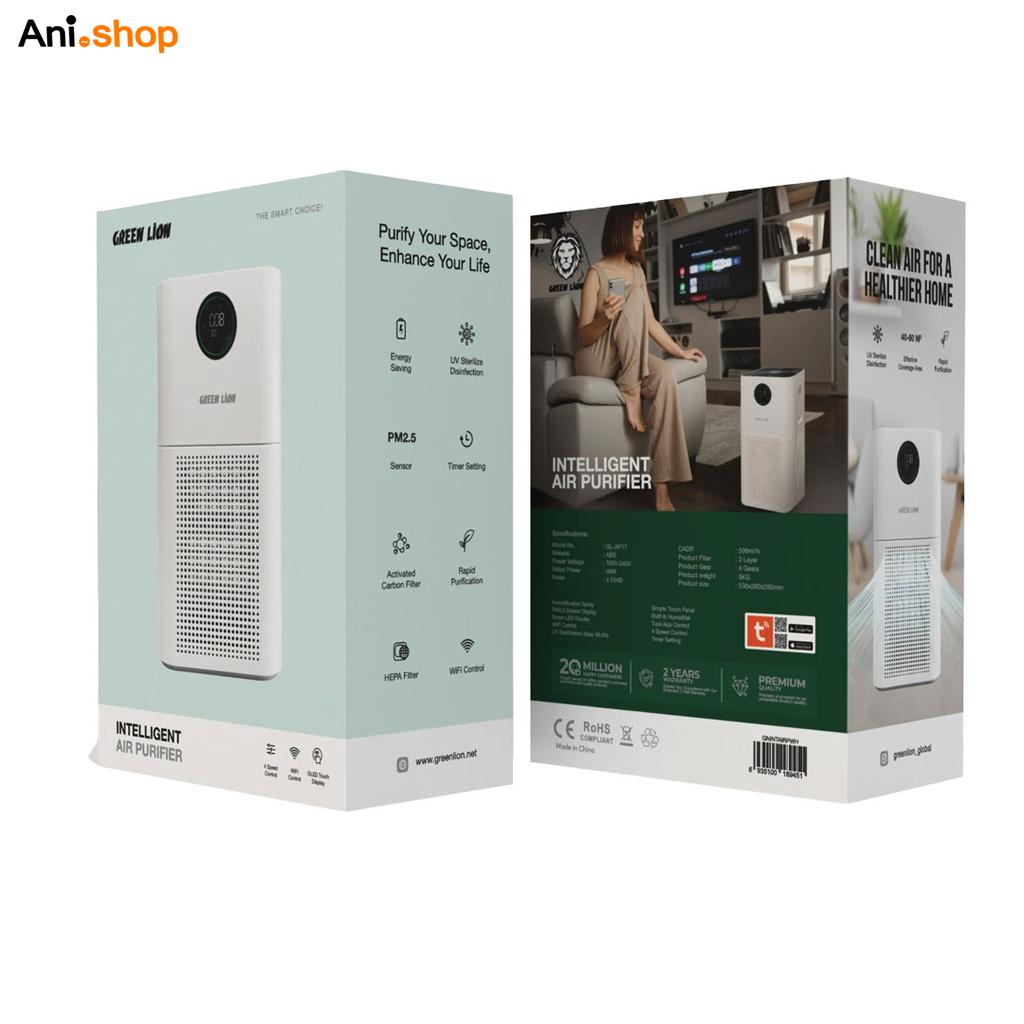 دستگاه تصفیه کننده هوای هوشمند Green Lion سایز بزرگ 60M مدل اتوماتیک - Image 3